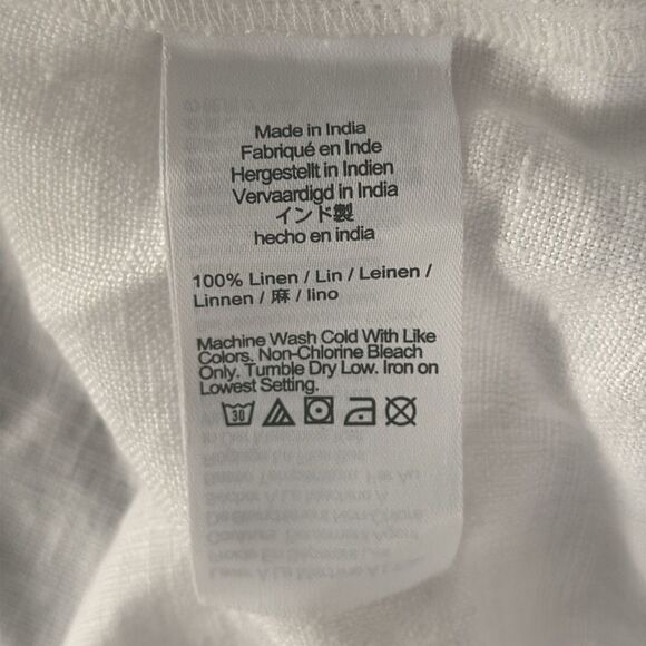 Madewell Embroidered Tank Mini Dress in Linen‎ Womens Size 2 White - Picture 8 of 10
